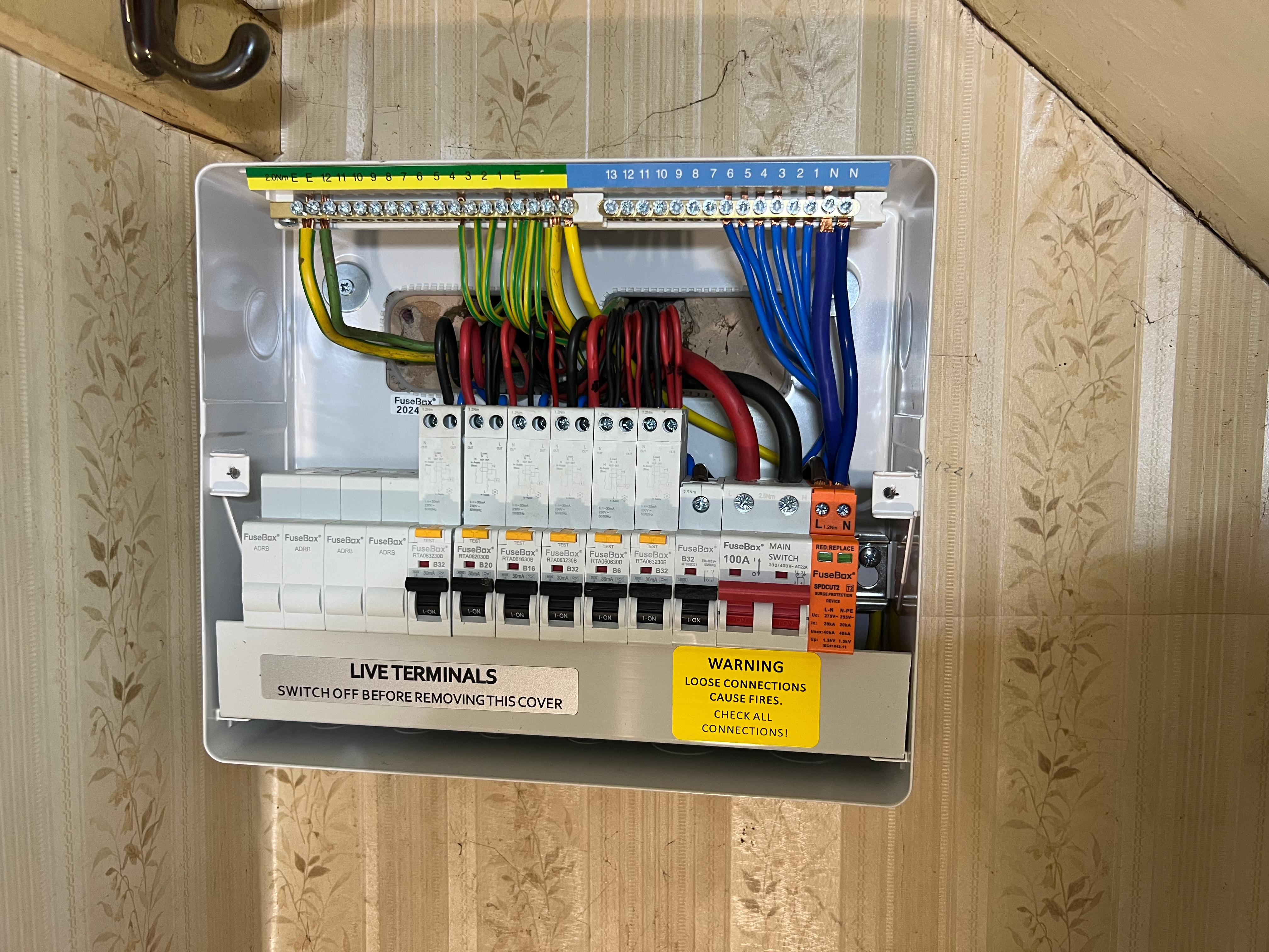 Install RCBOs and Connect the Marked Cables - LJ Mullan Electrical Banbury