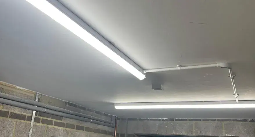 Garage Lighting Upgrade in Kings Sutton, Banbury